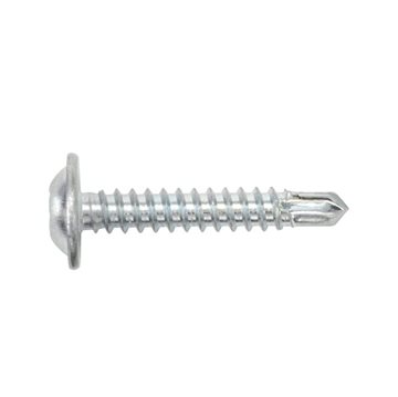 Drill screw with pan head